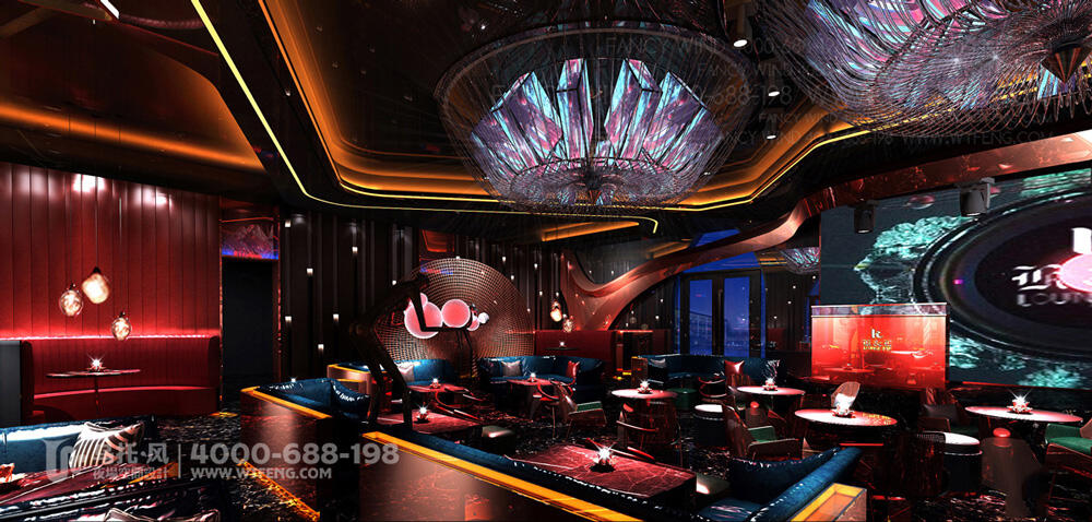 珠海K&L餐吧设计装修效果图-大厅